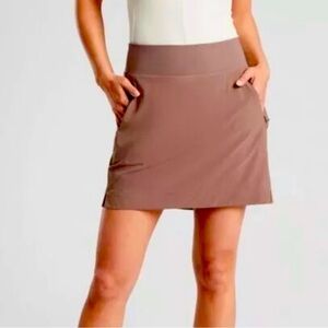 ibex Organic athletic dusty red skirt, size 4